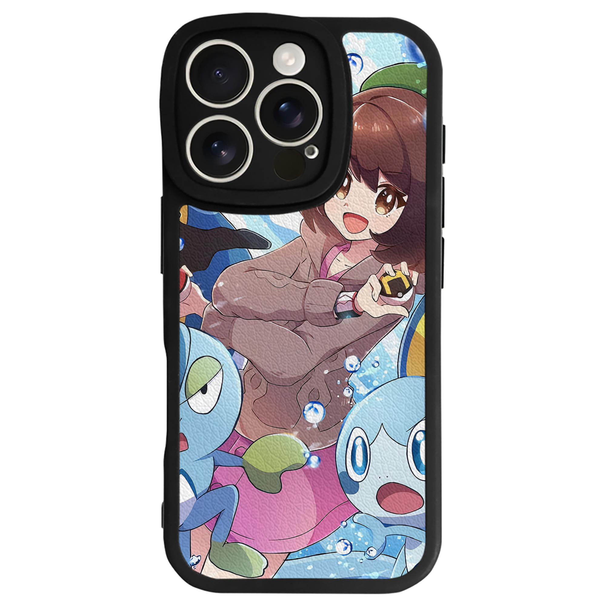 （画像用） ポケットモンスター Pokémon 【iPhone 16シリーズ対応】シリコンスマホケース（レザー調） 材質：シリコン